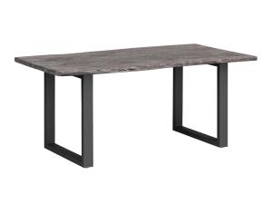 Masivní jídelní stůl Bullwer z akácie, lakovaný, šedočerný – 140×90 cm