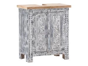 Šedá umyvadlová skříňka Santa Cruz