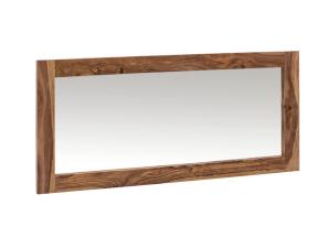 Masivní koupelnové zrcadlo Lagos z palisandru, lakované, hnědé – 130×60 cm