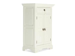 Masivní komoda Catana bílá z borovice a MDF, lakovaná – 75×44×115 cm