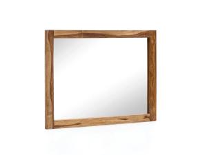 Masivní koupelnové zrcadlo Lagos z palisandru, lakované, hnědé – 80×60 cm