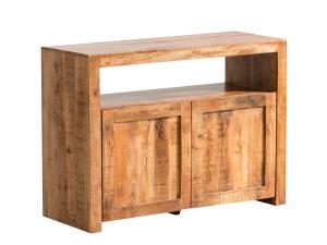 Masivní komoda Country z mangového dřeva, lakovaná, hnědá – 117×45×85 cm