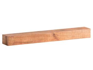 Masivní nástěnná police Country Mango, lakovaná, hnědá – 160 cm