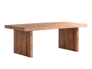 Masivní jídelní stůl z manga, lakovaný, hnědý – 175×100 cm