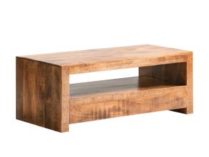 Masivní TV stolek Country z mangového dřeva, lakovaný, hnědý – 115×45×55 cm