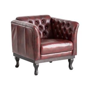 Křeslo Chesterfield Dover červené