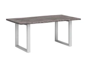 Masivní jídelní stůl Bullwer z akácie, lakovaný, šedý – 200×100 cm