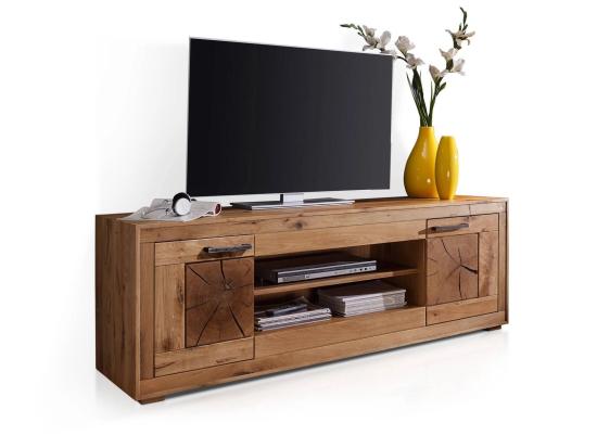 TV stolek masiv dub 200 cm Vancouver divoký
