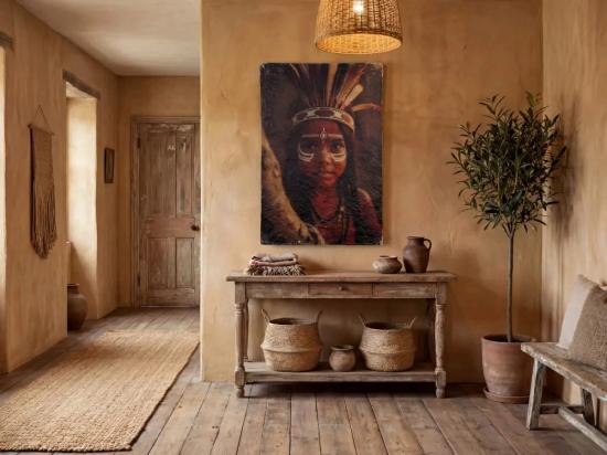 Wandbild Papiermache 60x90 - Roots of Tradition