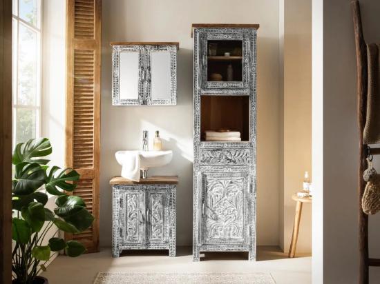 Koupelnová sada Santa Cruz šedá 3dílná