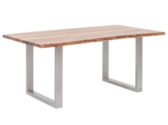 Masivní jídelní stůl Bullwer z akáciového dřeva, lakovaný, hnědý – 170×90 cm