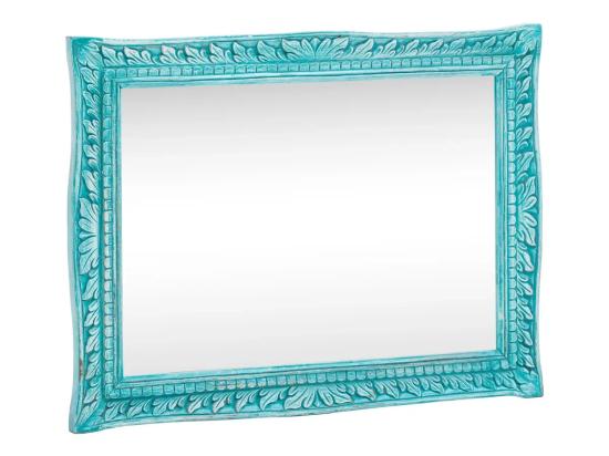 Zrcadlo Santa Cruz modré 80x60