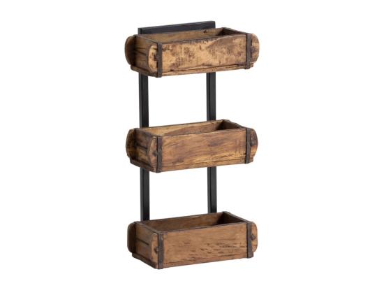 Nástěnná police ve tvaru cihly, sada 3 kusů