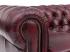 Třímístná pohovka Chesterfield z pravé kůže, červená – 200×90×72 cm