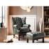 Stolička Chesterfield Kingsfield zelená