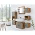 Zrcadlo Dingle 67x55 borovice