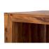 Masivní psací stůl Cube z palisandru, lakovaný, hnědý – 180×90×75 cm