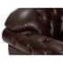 Křeslo Chesterfield Hereford z pravé kůže hnědé