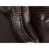 Křeslo ušák Chesterfield Pittsfield z pravé kůže hnědé