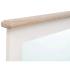 Koupelnové zrcadlo Kansas z Paulovnie a MDF, lakované, bílé – 73×16×62 cm