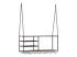 Deckenregal Aro 100x46x30 cm