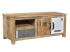 Masivní TV stolek Pune z mangového dřeva, lakovaný, přírodní – 115×43×45 cm