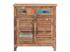 Masivní komoda Wakefield z recyklovaného dřeva, lakovaná, vícebarevná – 85×42×90 cm