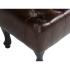 Taburet Chesterfield Pittsfield pravá kůže hnědá