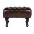 Taburet Chesterfield Pittsfield pravá kůže hnědá