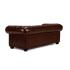 Pohovka Chesterfield Big, 3místná, pravá kůže, červená – 221×98×79 cm