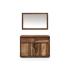 Zrcadlo Blackdale 100x75 palisandr