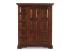 Masivní komoda Highboard Catana z borovice, hnědá, lakovaná – 107×45×130 cm