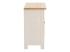 Masivní komoda Capera z borovice a MDF, lakovaná, bílá a hnědá – 103×42×80 cm