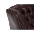 Křeslo ušák Chesterfield Pittsfield z pravé kůže červené