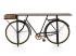 Lakovaný konzolový stůl Bike z kovu, černý – 185×45×90 cm