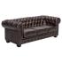 Sedací souprava Chesterfield hnědá