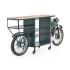 Barový stůl Triumph Bike, lakovaný kov, vícebarevný – 218×56×102 cm