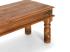Masivní jídelní sestava Merlin I z palisandru, lakovaná, hnědá – stůl 180x90 cm, lavice a 4 židle
