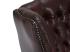 Křeslo ušák Chesterfield Pittsfield z pravé kůže, červené