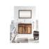 Zrcadlo Blackdale 100x75 palisandr