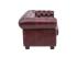 Třímístná pohovka Chesterfield z pravé kůže, červená – 200×90×72 cm