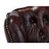 Masivní křeslo Chesterfield Kingsfield z pravé kůže, hnědé – 89×79×104 cm