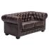 Sedací souprava Chesterfield hnědá