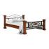 Bett Byzanz 180x200 braun
