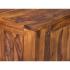 Masivní psací stůl Cube z palisandru, lakovaný, hnědý – 180×90×75 cm