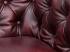 Třímístná pohovka Chesterfield z pravé kůže, červená – 200×90×72 cm
