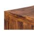 Masivní psací stůl Cube z palisandru, lakovaný, hnědý – 180×90×75 cm