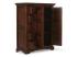 Masivní komoda Highboard Catana z borovice, hnědá, lakovaná – 107×45×130 cm