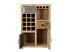 Masivní komoda Highboard Pune z mangového dřeva, lakovaná, přírodní barva – 80×43×110 cm