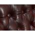 Křeslo ušák Chesterfield Pittsfield z pravé kůže červené